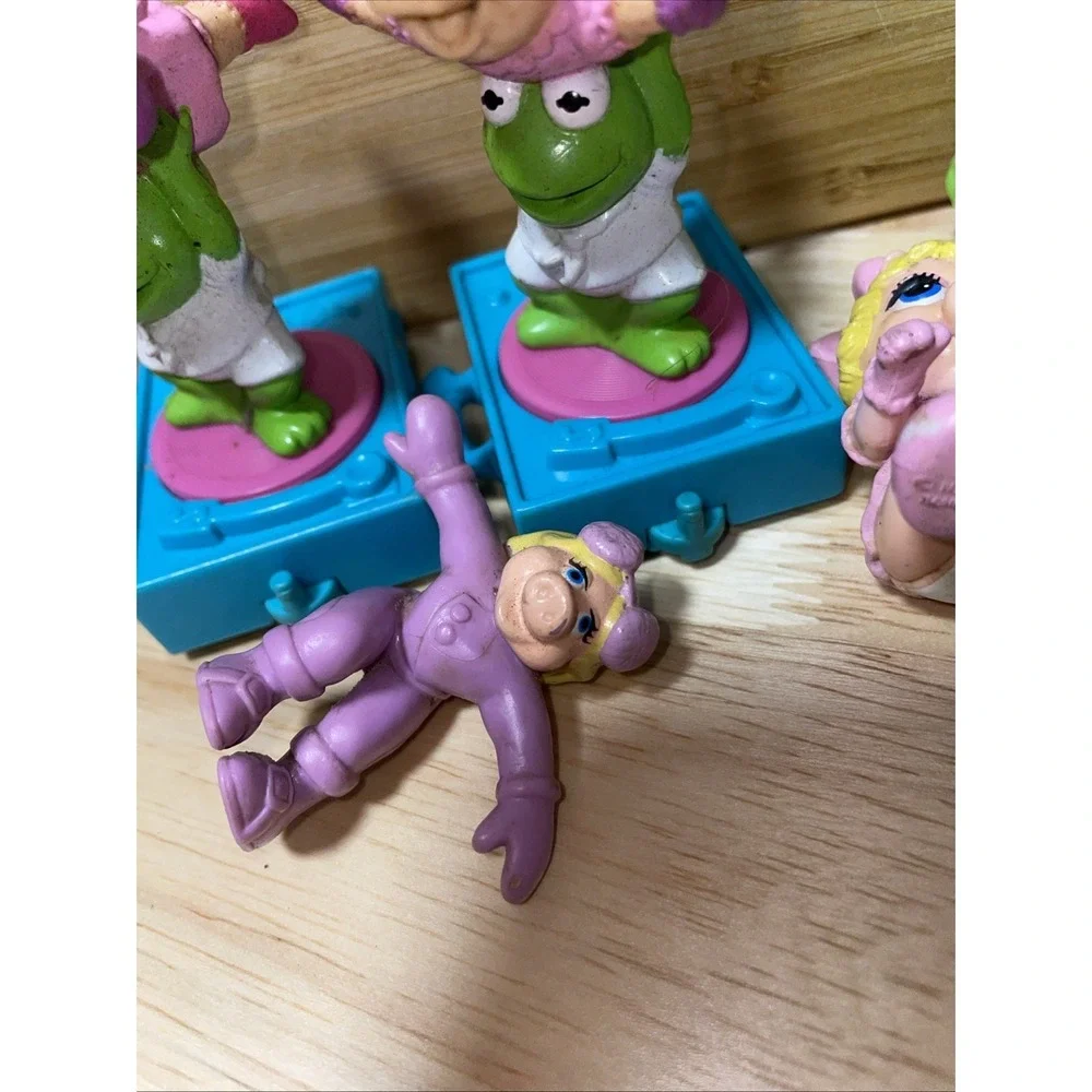 Vintage Muppet Babies PVC Figure Lot Miss Piggy Kermit the Frog Jim Henson Toys